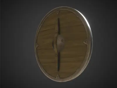 Dragon Shield  Low-poly 3D model