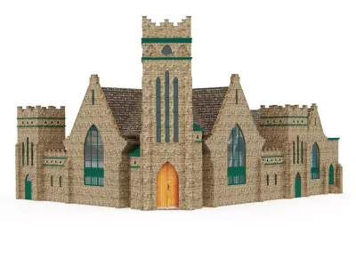 Greenwood Baptist Church 3D model