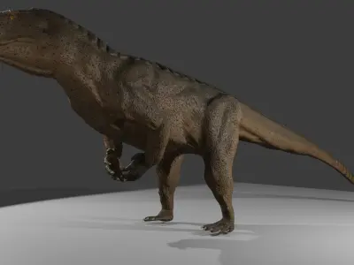 Postosuchus Low-poly 3D model