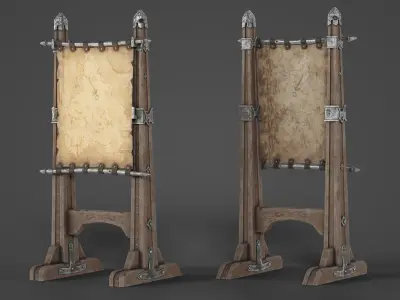 Map Stand - Pirate Game Low-poly 3D model