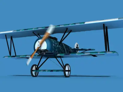 Fokker D-VI V07 3D model