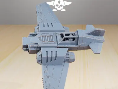 GrimGuard SF-19A Fighter Plane 3D print model