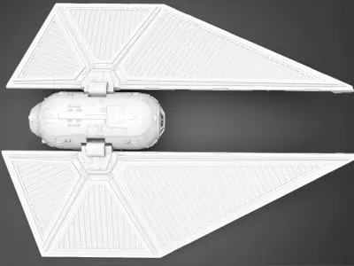 Tie Striker Scale model 3D print model