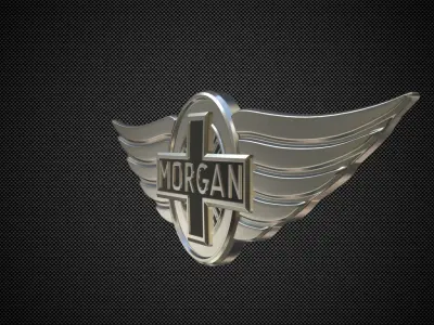 morgan logo 3D model