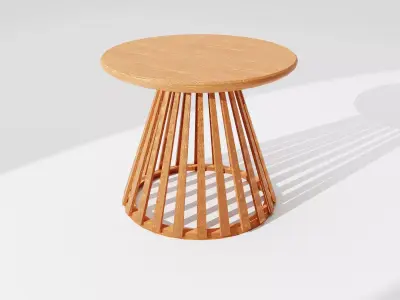 Round Center Table with Circular Base Free 3D model