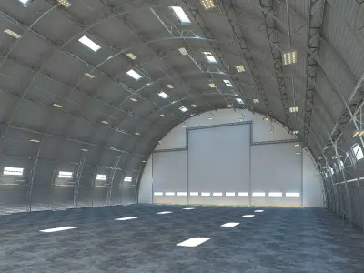 Hangar 3D model