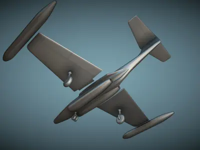 Northrop F-89D Scorpion - 3D Printable Model 3D print model