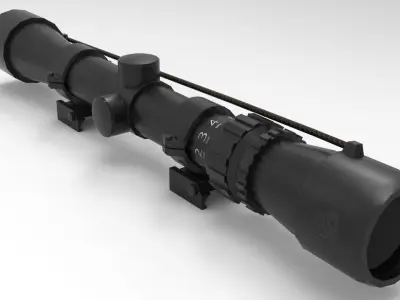 8x Scope Low-poly 3D model