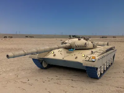 Tank T-72 LODs Included 3D model