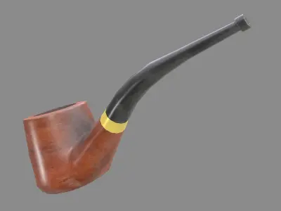 Smoking Pipe Low-poly 3D model
