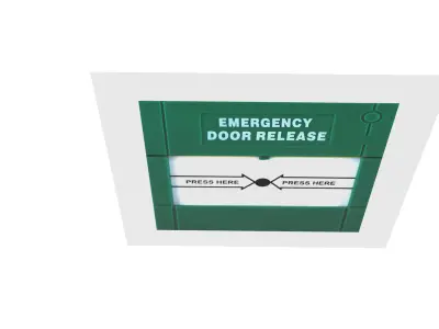 Emergency Signboard Low-poly 3D model