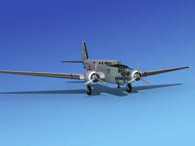 Douglas B-18A Bolo V09 3D model