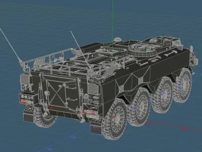 Japan Ground Self-Defense Force Type96 APC Default Color 3D model