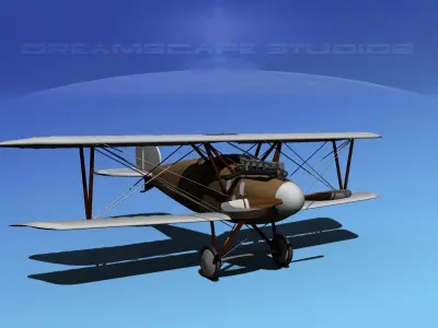 Albatross DIII WWI Fighter 3D model