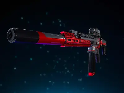 HAMR-17 Weapon Low-poly 3D model