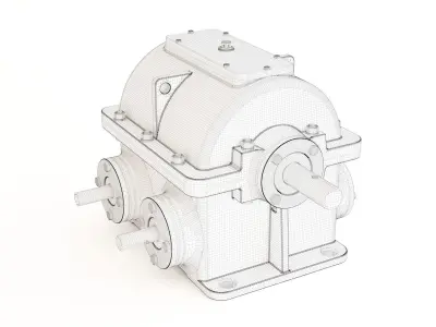 Gearbox gear motor 3D model