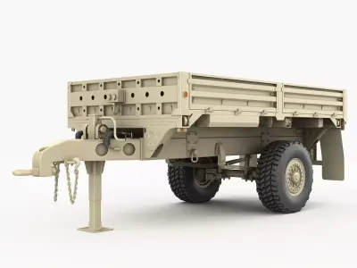 Military trailer M1082 3D model