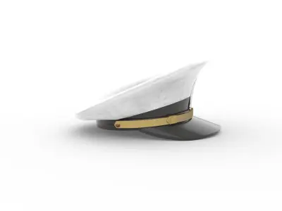 Navy Petty Officer Cap Hat Man 3D model