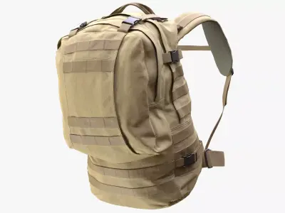 Tactical Backpack 74 - All MH Bodies - UE5 Skeletons - Rigged Low-poly 3D model