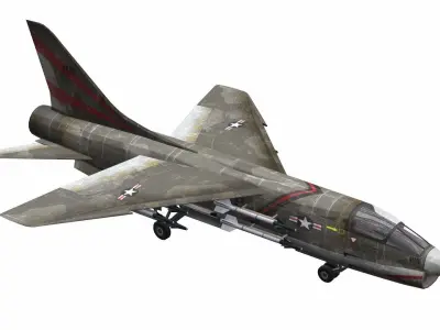 AirCraft 03 - fighter 3D model