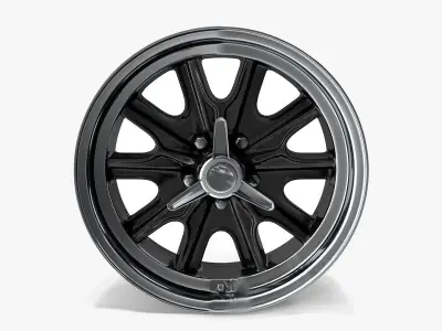 Legendary Wheel Co HB45 Alloy Wheel 17x7 CharcoalMachined  3D model