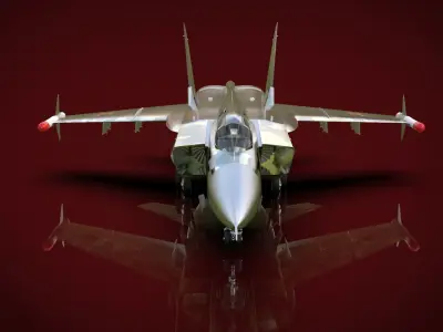 Jet Fighter Aircraft 3D model