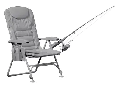 Camping Chair Low-poly 3D model