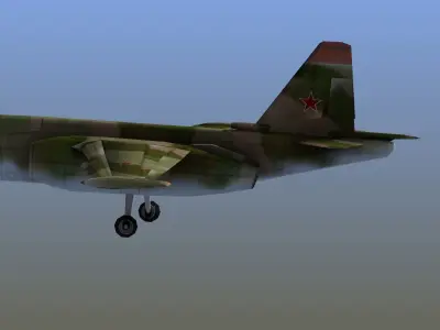 Su-25 Frogfoot LD1 Low-poly 3D model