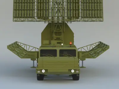 55Zh6ME Nebo M RLM-DE L-Band Radar System 3D model