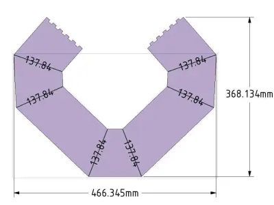 Sheet Metal Duct Free 3D model
