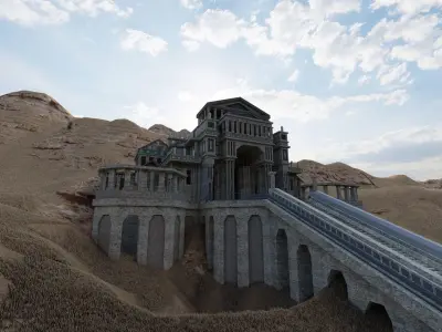 Parthenon-Historical Greek Temple 3D model