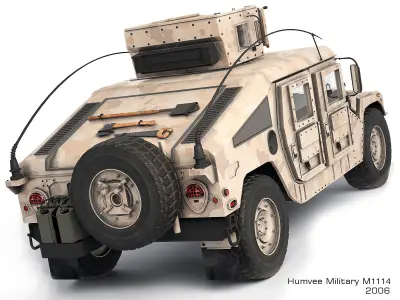 Humvee Military M1114  3D model