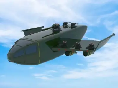 Troop carrier Low-poly 3D model