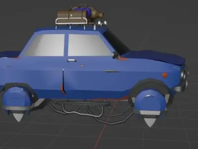 Sci-fi Car 3D model