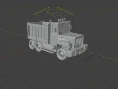 Load Trucktor With Rigged 3D model