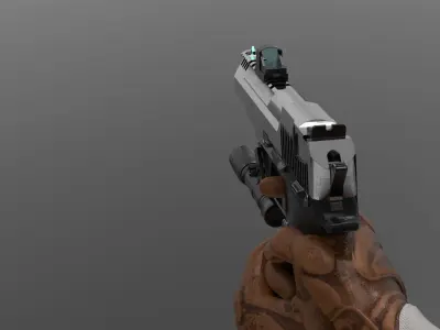 Pistol Eagle Fps - Tps Low-poly 3D model