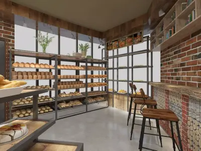 Bakery Shop Design 3D model