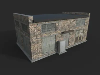 Electrical Substation Free low-poly 3D model