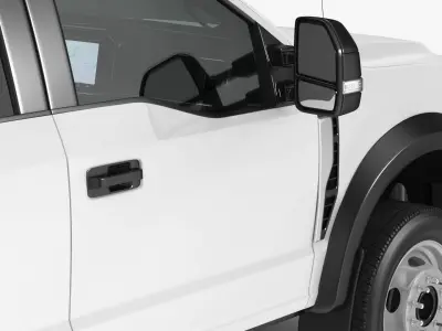 Pickup Truck Black Dump 3D model