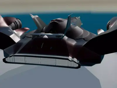 SpaceShip Free low-poly 3D model