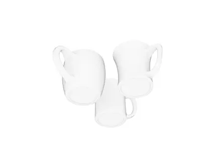 Mugs Set 3D model
