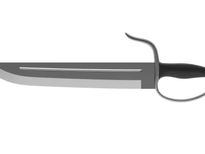 Butterfly Sword 04 3D model