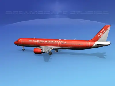 Airbus A321 Air Charter intl 2 3D model