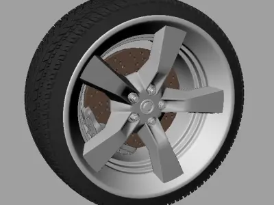 Car Tire Free 3D model