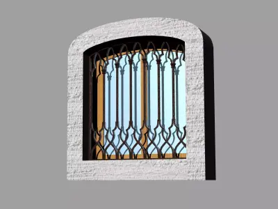 old window Free 3D model