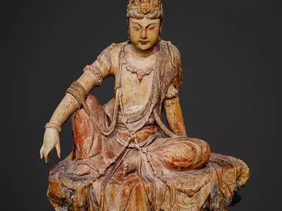 3D model Statue of Guanyin Bodhisattva in Dunhuang 3D model
