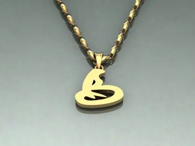 Pendant B-b1 3D print model