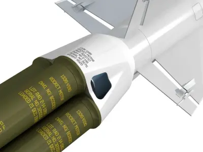 Nike Hercules Missile 3D model