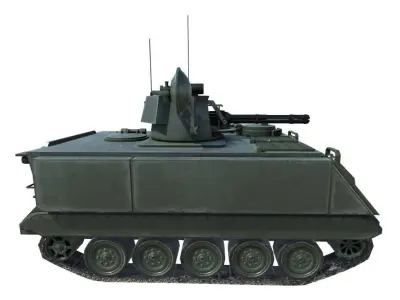 Low Poly M163 VADS Low-poly 3D model