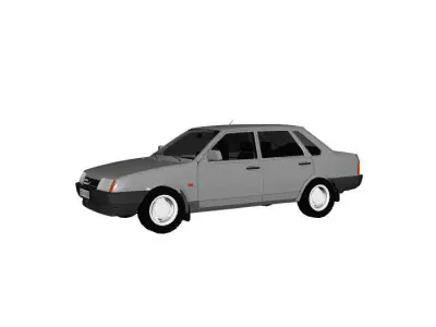 VAZ 2109 LADA SAMARA Low-poly 3D model